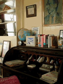 Dr. Jagan`s desk in the study