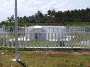 Dr.Jagan's Cremation Site at Babu John, Port Mourant, Berbice, Guyana Babu John - friont view - close up.