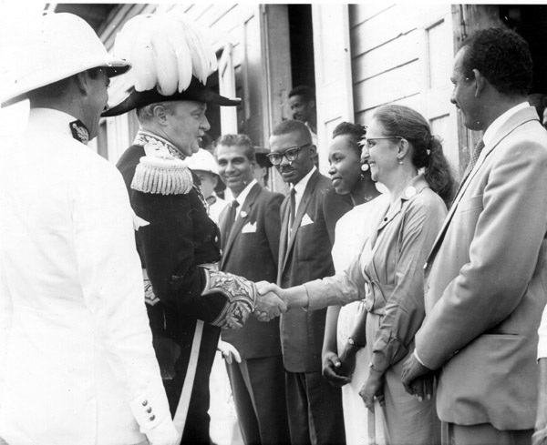 PPP cabinet members with Governor Sir Ralph Grey - 1958